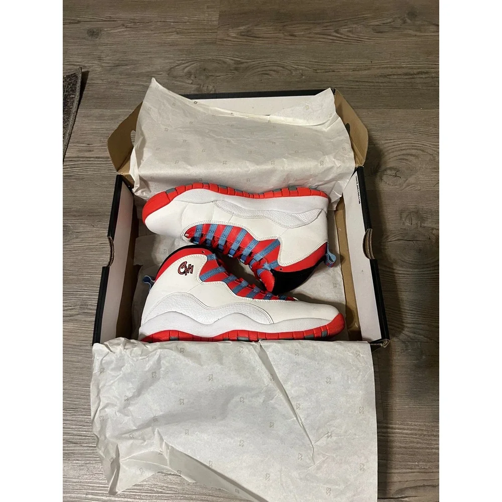 Air Jordan 10 Retro Men's City Pack Chicago 310805-114 Size 7
